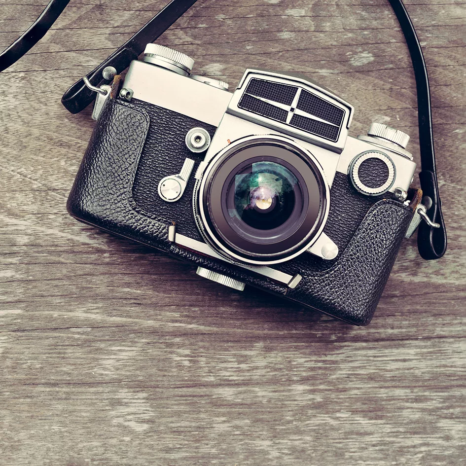 Imagen de una cámara de fotos estilo vintage